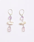 Amethyst and Pearl Earrings