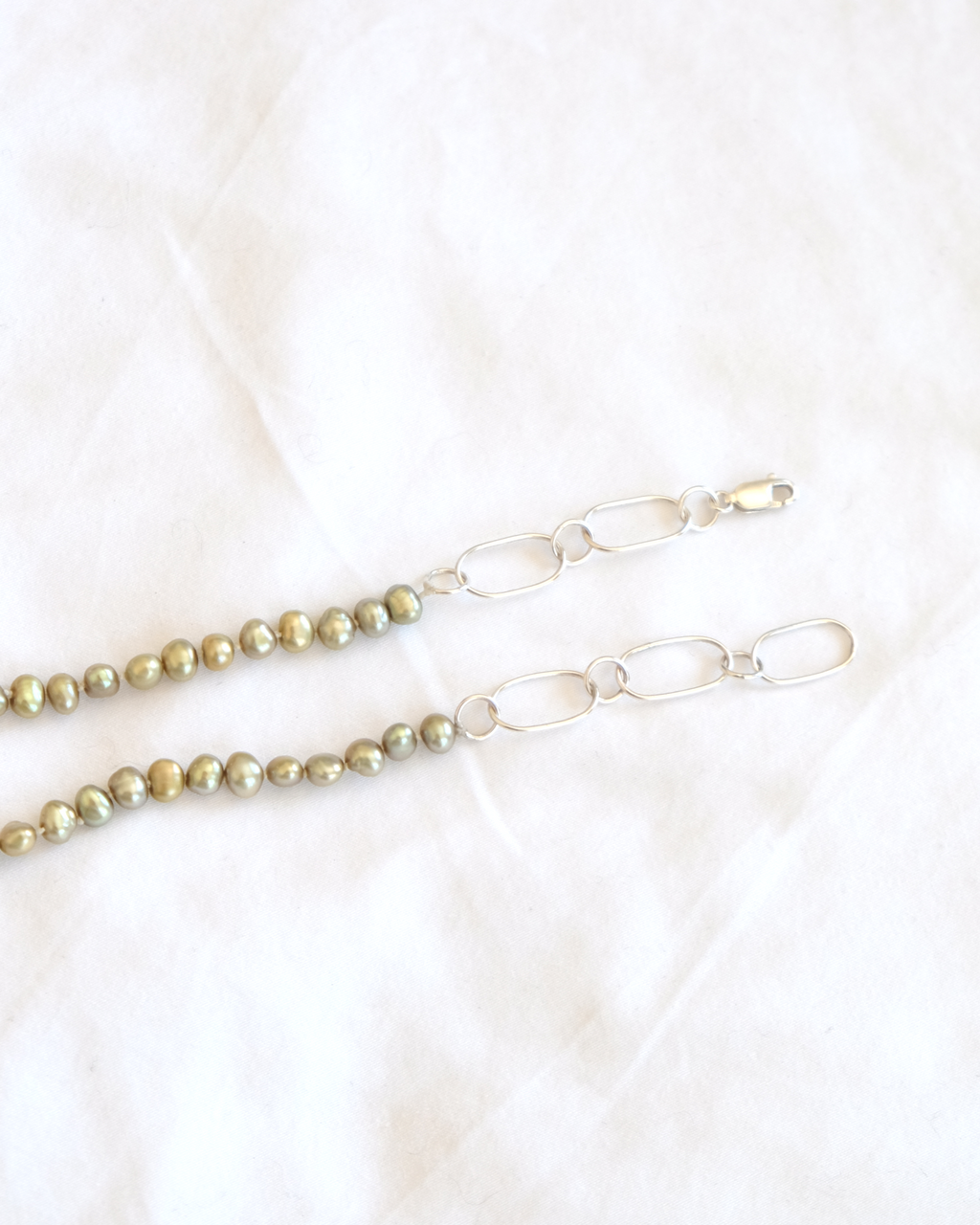 Green Freshwater Pearl Necklace