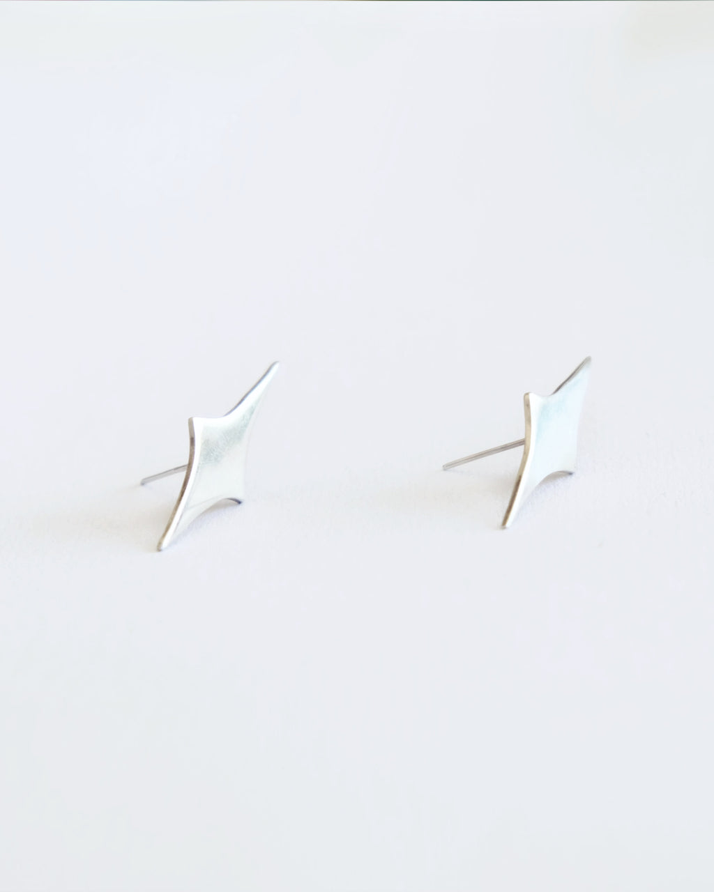 Long Star Stud Earrings