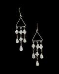 Moonstone chandelier earrings